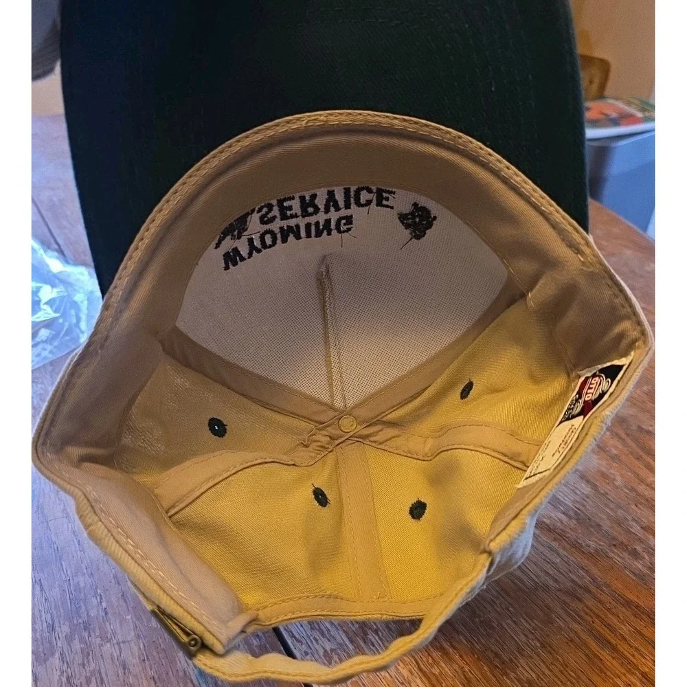 Vintage Wyoming Service And‎ Supply Corduroy Adjustable Trucker Hat Otto Cap